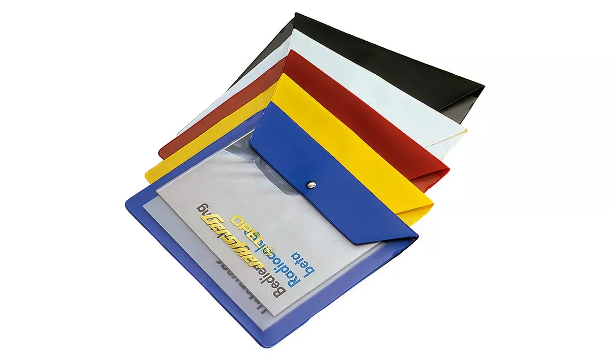 Trolley paper bag foil1 plain foil red