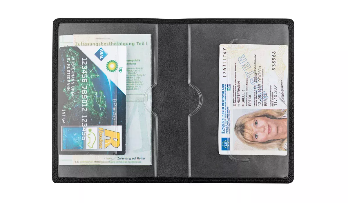 Goatskin Driver's License Bag EcoNappaDeLuxe Basic