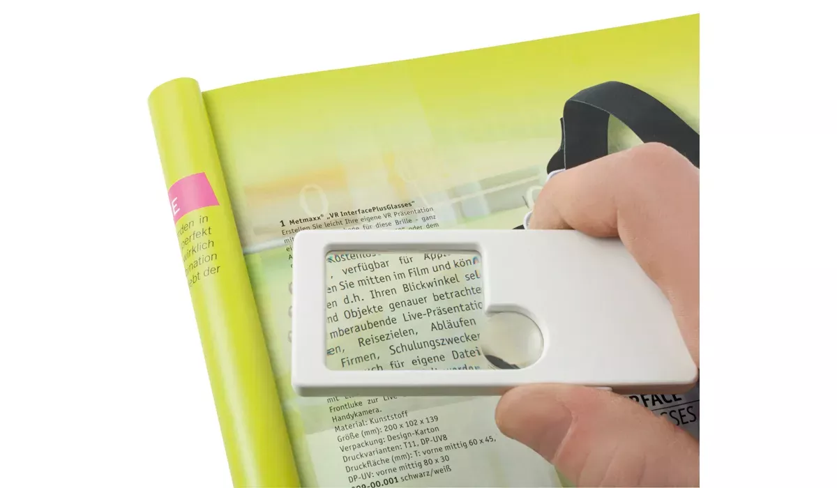 Magnifier LED&See with reading light white