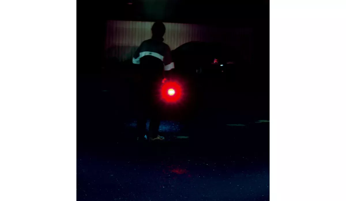 LED MegaBeam Flashlight MultiPower3Watt titanium