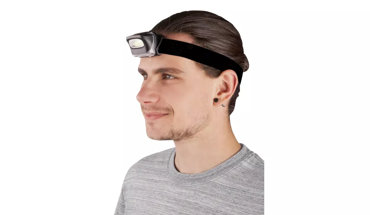 LED MegaBeam Headlamp TopCOB black