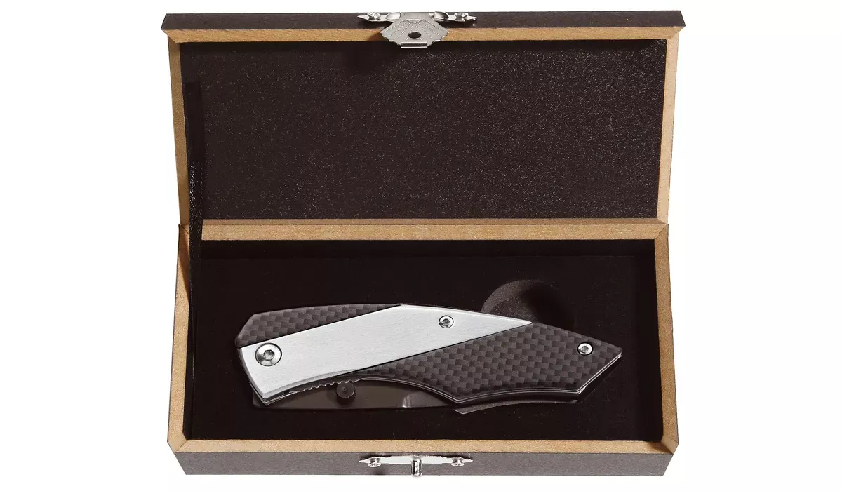 Taschenmesser SliderProCarbon silber