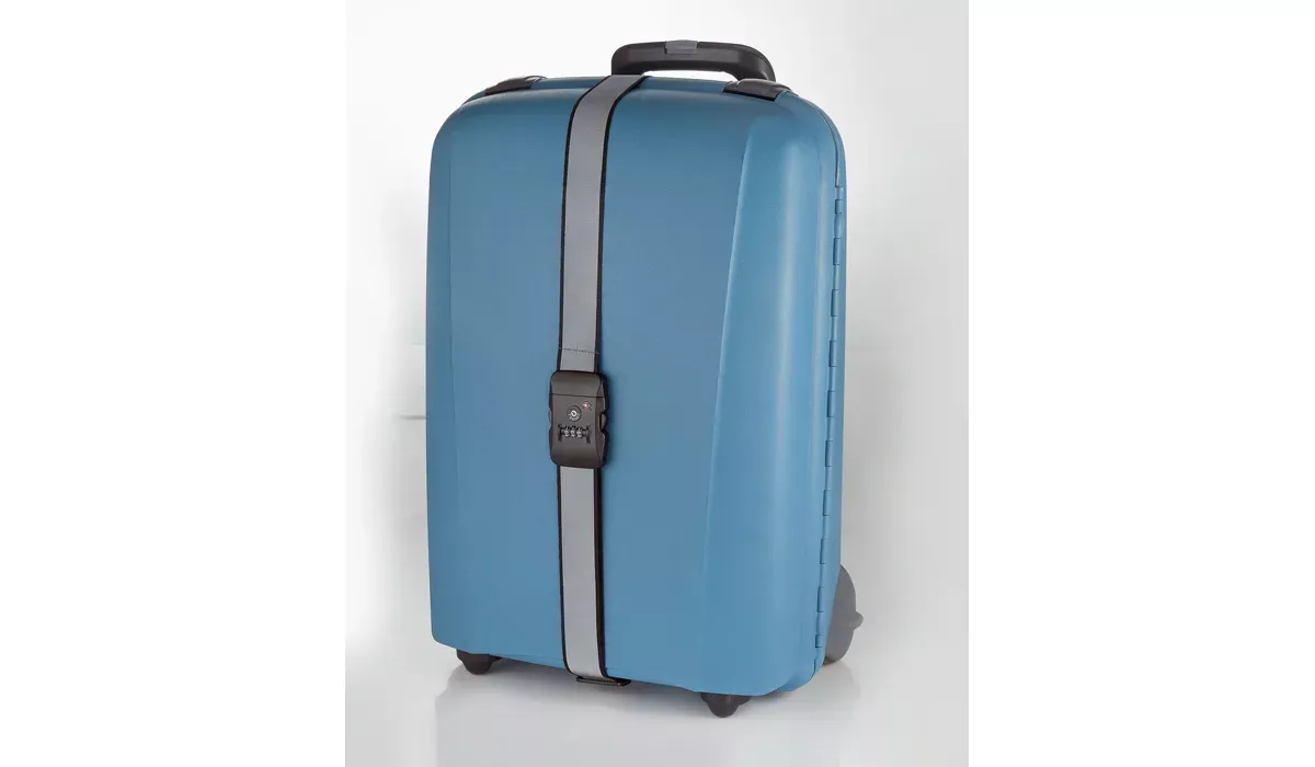 Luggage strap TSATravel silver