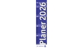 Werbekalender: Langplaner, blau 2026