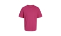 JACK & JONES - Frame Oversize Tee BLK 3911 - FUCHSIA ROSE