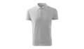 PIQUE POLO 203 mens polo shirt - light gray mottled
