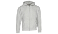 Premium Kapuzen-Sweatjacke Men - graumeliert