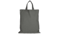 Cotton bag Midi with two short handles - steel gray