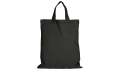 Cotton bag Midi with two short handles - black