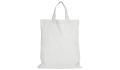 Cotton bag Midi with two short handles - white