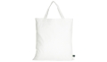 Fairtrade cotton bag with two short handles - white