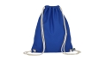 Turnbeutel aus Fairtrade-Baumwolle - royalblau