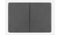 ID card pocket 2-fold reflective foil anthracite