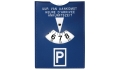 Parkscheibe Duo blau