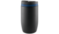 Thermobecher CremaOfficinaNero schwarz/Ring blau