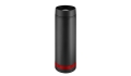 Thermobecher Crema 360° schwarz/Ring rot