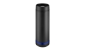 Thermobecher Crema 360° schwarz/Ring blau