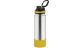 Thermoflasche GenerationRefillTheOneDeLuxe silber/Ring oben gelb
