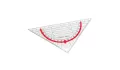 Triangular ruler - red Triangular ruler - red