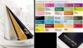 Napkins made of Linclas professional with hot foil embossing Napkins made of Linclas professional with hot foil embossing