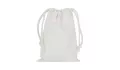 Pull bag with double drawstring 10 x 14 cm - white Pull bag with double drawstring 10 x 14 cm - white