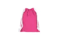 Pull bag with double drawstring 10 x 14 cm - pink