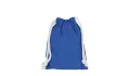 Pull bag with double drawstring 10 x 14 cm - royal blue