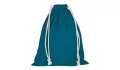 Pull bag with double drawstring 25 x 30 cm - petrol Pull bag with double drawstring 25 x 30 cm - petrol