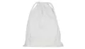 Pull bag with double drawstring 25 x 30 cm - white Pull bag with double drawstring 25 x 30 cm - white