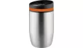 Thermobecher CremaOfficinaBudget silber/Ring orange