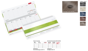 Calendrier Tempo 2023 Table Cross Calendar 2023 Tempo Register Metallica | Table Calendar With  Logo Printed | Deprismedia.com