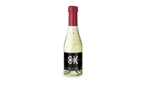 Piccolo Golden Flakes - Flasche klar - Kapsel Bordeauxrot, 0,2 l
