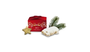 Geschenkartikel / Präsentartikel: Mini Stollen Merry Christmas