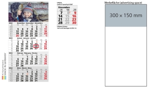 4-Monatskalender 2023 Mega 4 A inklusive Werbeeindruck