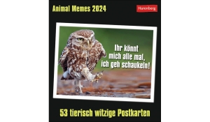 Animal Memes Postcard Calendar 2024