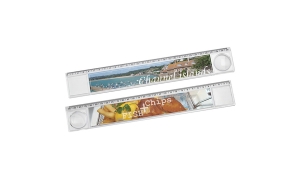 Lineal 30 cm mit Lupe