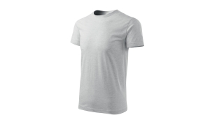 BASIC 129 Herren T-Shirt - hellgrau melliert