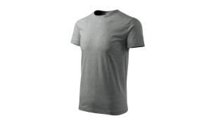 BASIC 129 Herren T-Shirt - dunkelgrau melliert