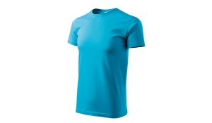 BASIC 129 Herren T-Shirt - türkiesblau