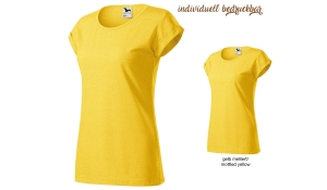 FUSION 164 Damen Tshirt - gelb melliert