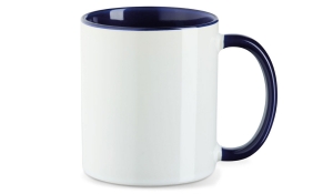 Cup Funny - white/blue