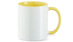 Cup Funny - white/yellow
