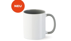 Cup Funny - white/gray