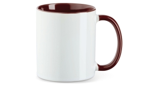 Cup Funny - white/maroon