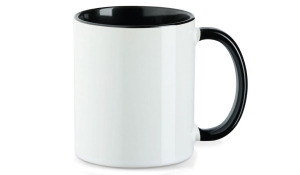 Cup Funny - white/black