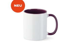 Cup Funny - white/violet