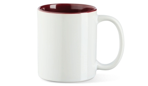 Cup Maria - white/maroon
