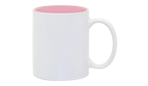 Tasse Maria - weiß/rosa