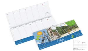 Tischquerkalender 2024 Signal Naturkarton
