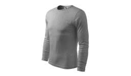 FIT-T LS 119 T-Shirt Herren - dunkelgrau melliert